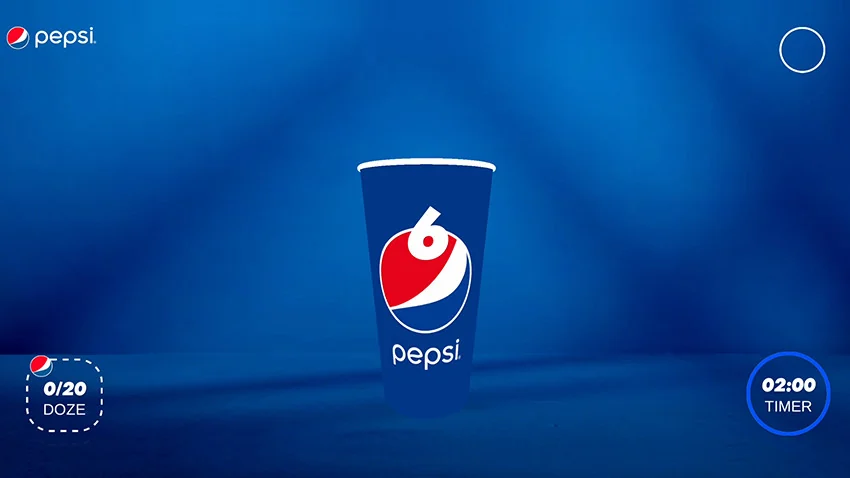 Pepsi Taste Challenge sensory web game