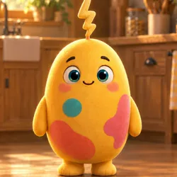 Vitezomanul — Foodie Monsters character, RADAR Kids 2026 (idle)